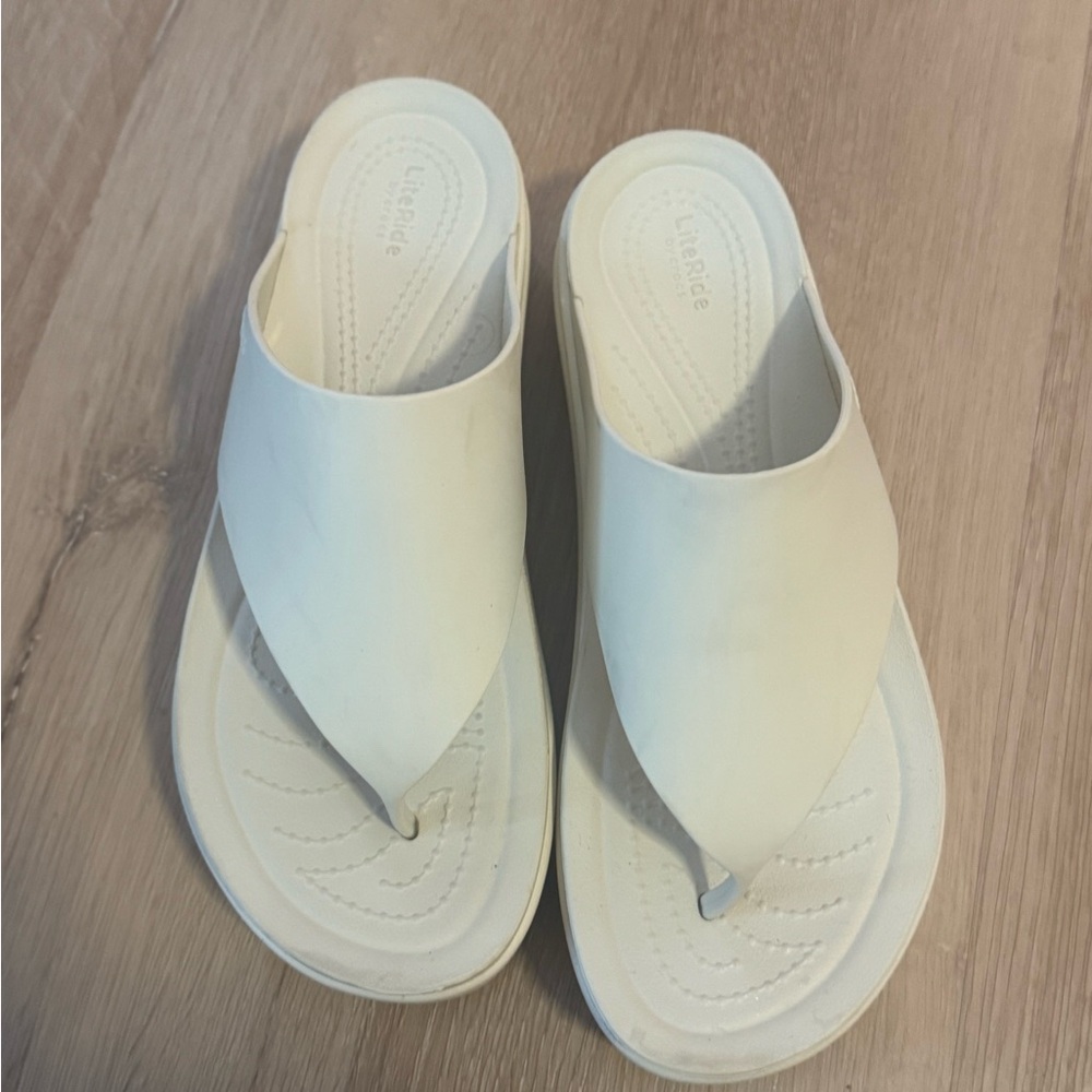 CROCS Cream Sandals LiteRide by crocs
